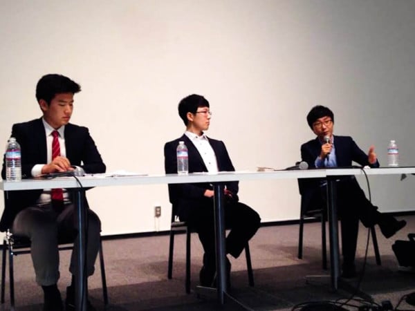 Two Two North Korean defectors, Sungju Lee and Seongmin Lee, spoke about their childhood experiences as citizens of the Democratic People’s Republic of Korea. (Courtesy of Danielle Kim)
