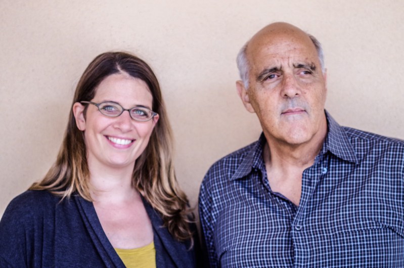 Penelope Van Tuyl (left), the associate director of the center, and David Cohen (right), the director of the Center. (SAM GIRVIN/The Stanford Daily)