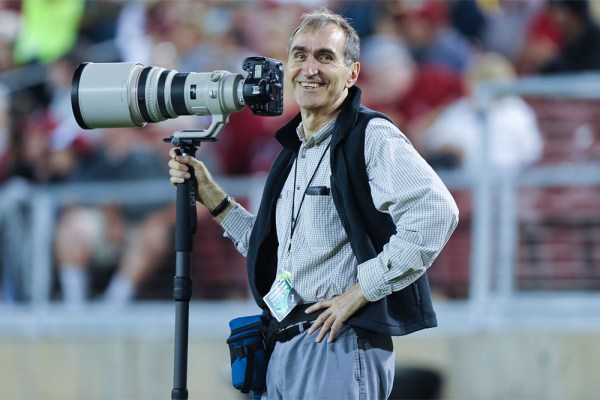 Hector Garcia-Molina is well known for his work in the field of computer science but also pursues a passion for sports photography. (Courtesy of Hector Garcia-Molina)