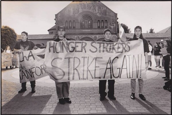 In 1994, student protestors organized a hunger strike that eventually pushed the momentum forward for the formation of the Comparative Studies in Race and Ethnicity major. (Courtesy of the Center of Comparative Studies in Race and Ethnicity)