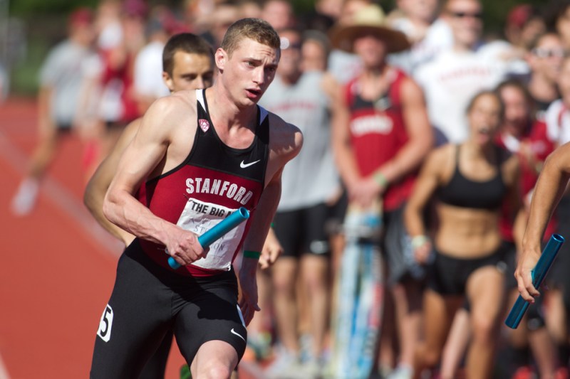Sophomore Steven Solomon (above), a 2012 Olympic finalist in the 400, will be one of the favorites to win an individual conference title at the Pac-12 Championships in Pullman, Washington.(NORBERT VON DER
GROEBEN/The Stanford Daily)
