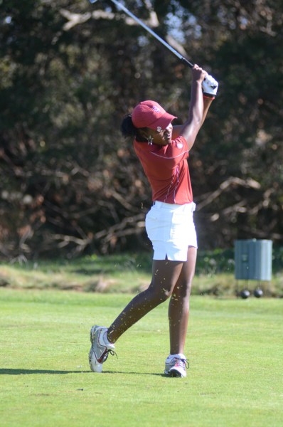 Mariah Stackhouse (above) took a step back at the NCAA finals on Thursday, with three back nine bogeys on Par 4's en route to a 4-over 74. Stackhouse now stands in a tie for 27th place.