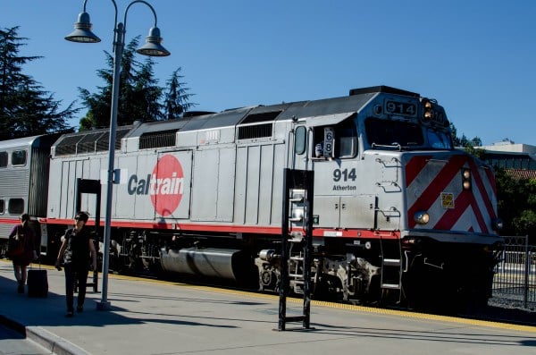 Monday's collisions mark the eighth and ninth Caltrain-related deaths this year.(FRANCES GUO/The Stanford Daily)