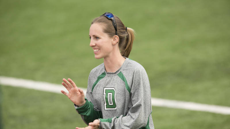 Rachel Hanson (above) has been named the 3rd head coach in Stanford softball program history. Prior to arriving on the Farm, Hanson helped lead Dartmouth to its first Ivy League title in 2014. (STANFORD ATHLETICS)