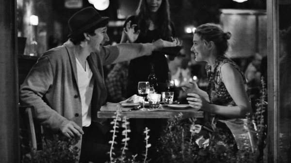 Greta Gerwig with Adam Driver having dinner in "Frances Ha." Copyright Pine District, LLC.