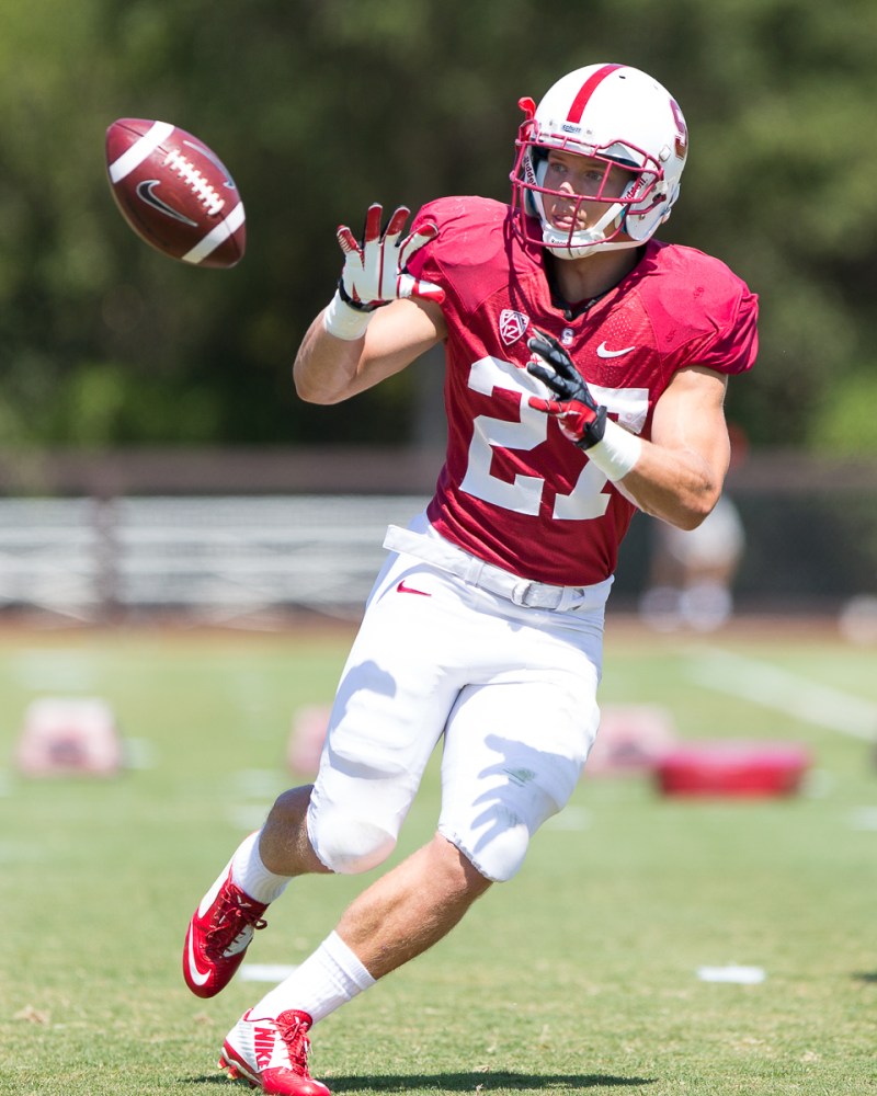 Freshman Christian McCaffrey (above) is one of several players looking to step into a new role this weekend against UC Davis. (TRI NGUYEN/The Stanford Daily)