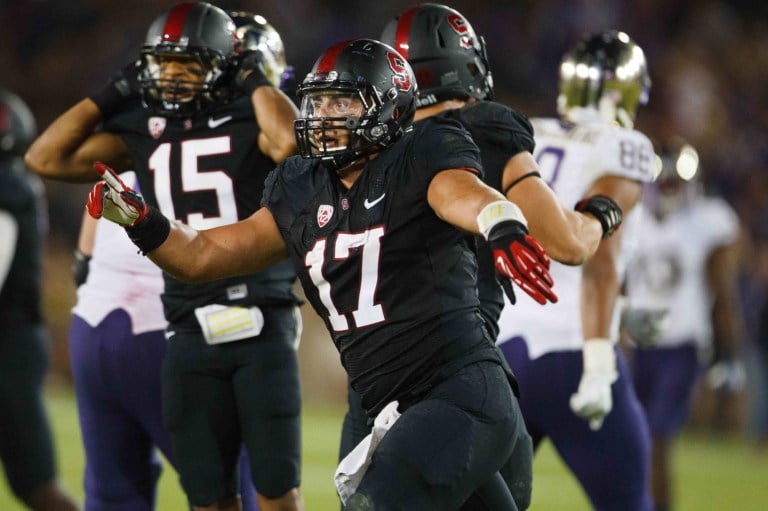 Fifth-year senior inside linebacker A.J. Tarpley has quietly become a leader of the Stanford defense over the last two years, even as he's been overshadowed by Shayne Skov. (David Elkinson/isiphoto.com)