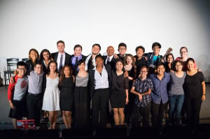 The cast of the Asian American Theater Project's (AATP) production of "Company." Photo by Frank Chen.