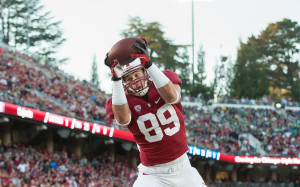 Senior Devon Cajuste (above) is almost impossible to defend, standing at 6-foot-4 and running a 4.5 in the 40-yard dash. (GRANT SHORIN/StanfordPhoto.com)