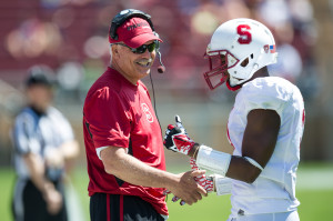 One of the most well-reputed defensive backs coaches in the country, Duane Akina (left) has made a lot of small changes since his arrival on the Farm in the spring. (DAVID BERNAL/isiphotos.com)
