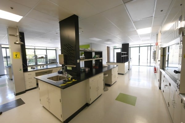 The new wet lab will feature four fume hoods, a molecular biology core, a tissue culture core, an autoclave, a glasswash, workbenches and a hardware prototyping room. (Courtesy of StartX)