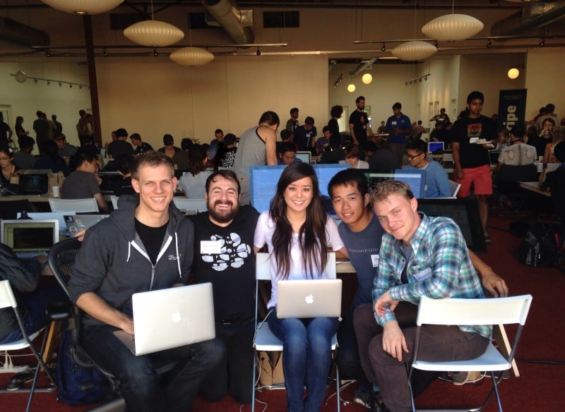 HelloWorld launched at the YCombinator hackathon in Mountain View this past weekend.
(Courtesy of Ernestine Fu)