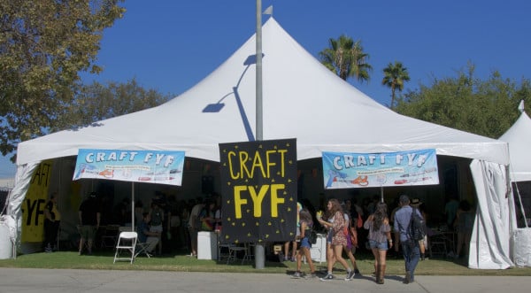 The craft booth at the at the festival. Photo by Gabriela Groth.