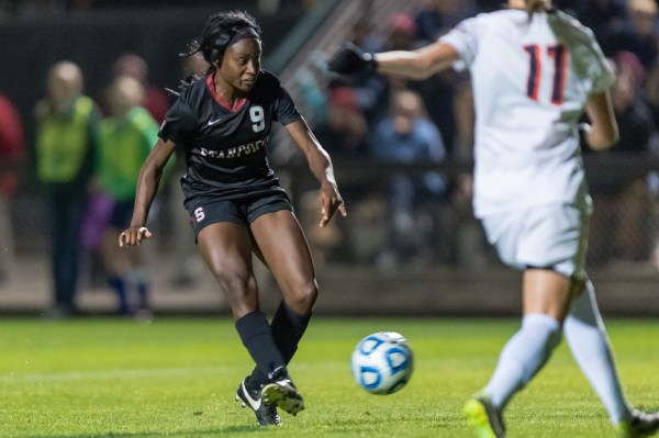 Senior forward Chioma Ubogagu leads the team with three goals on 20 shots through five games this season, but the story has been the Cardinal's defense and goalkeeping.
(JIM SHORIN/stanfordphoto.com)
