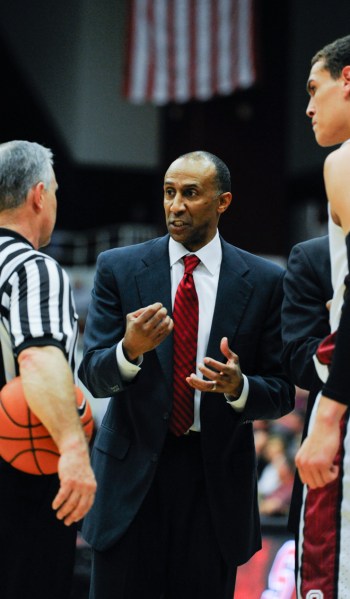 Stanford men's basketball head coach Johnny Dawkins