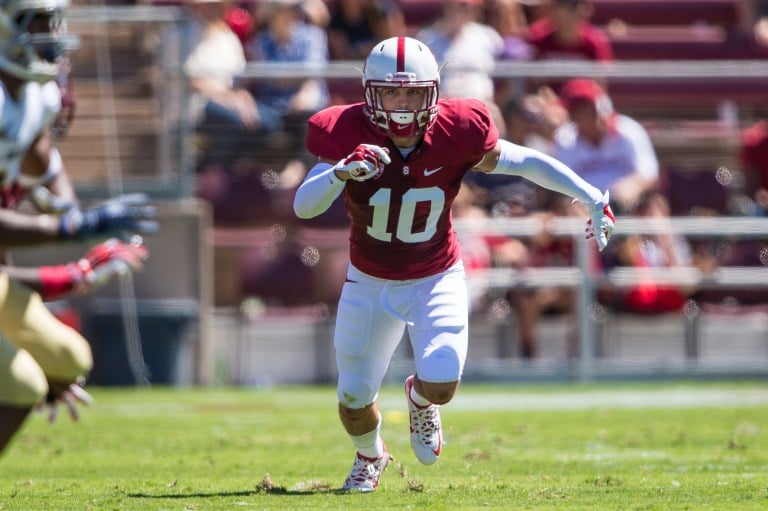 Junior free safety Zach Hoffpauir (above) is part of a Cardinal secondary that leads the nation in passing yards allowed per game and has been a positive surprise for the team in the early goings of the season. (JIM SHORIN/stanfordphoto.com)