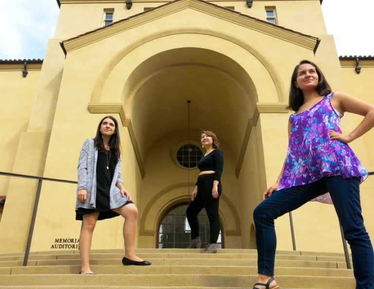 From left to right: Sammi Cannold, Patty Hamilton, Saya Jenks.