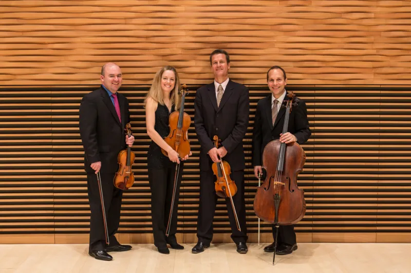 The St. Lawrence String Quartet at Bing Concert Hall. Photo by Eric Cheng, courtesy of Stanford Live.