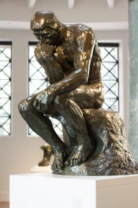 "The Thinker" by Auguste Rodin. Photo by Avi Bagla.
