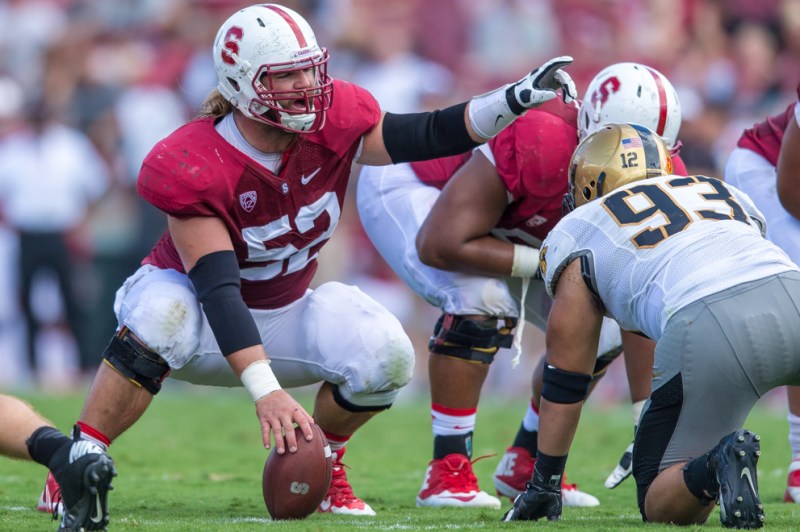 Graham Shuler (left) stated on Tuesday that the Cardinal's O-line performance against Notre Dame was 'unacceptable.'