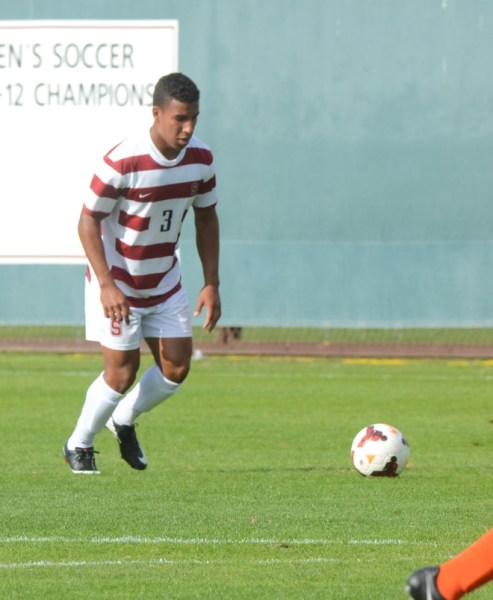 Stanford men's soccer captain and Junior defender Brandon Vincent (above)