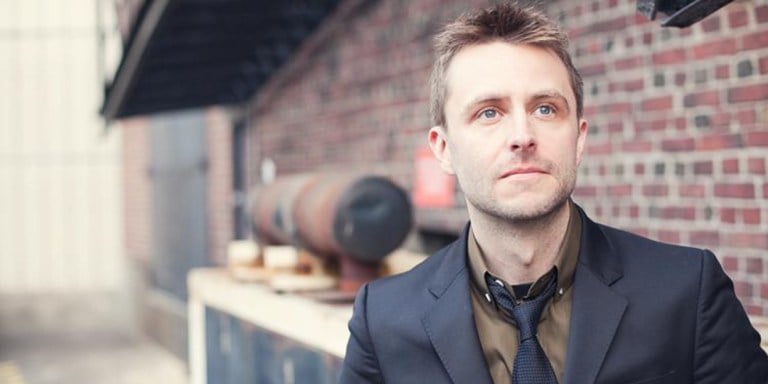 Comedian Chris Hardwick at Stanford.