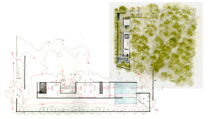 Architectural plans of the Windhover Center. Courtesy of Aidlin Darling Design.