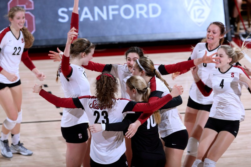 The No. 1 Cardinal are headed to Oklahoma City defeating No. 8 Florida in straight sets in the Ames regional final. Stanford will make its first Final Four appearance since 2008. (HECTOR GARCIA-MOLINA/stanfordphoto.com)
