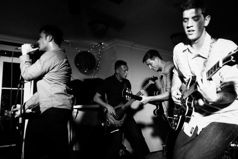 Student-led alternative rock band Siberian Front presented an animated performance at Sigma Chi.