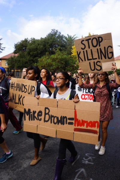 Stanford students participated in protests in their hometowns over the break. (NICK SALAZAR/The Stanford Daily)
