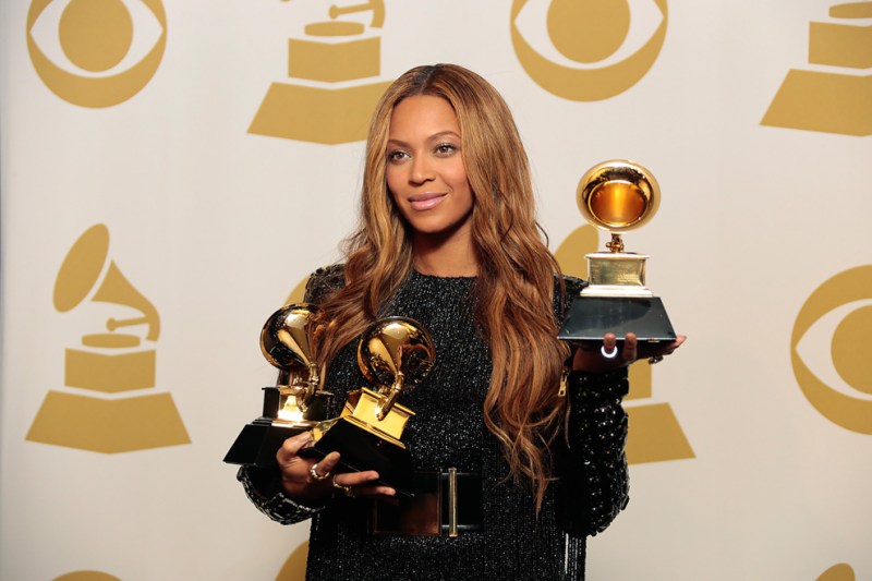 Beyonce lent her powerful voice to social commentary at the Grammys. Courtesy of Lawrence K. Ho/Los Angeles Times/TNS.