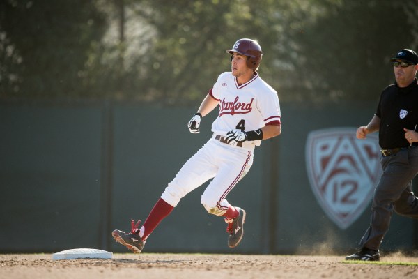 Junior shortstop Drew Jackson made his return to the infield on Friday after missing the end of the 2014 season with a finger injury. He went 2-for-4 with two singles in the Cardinal's 4-2 loss. (BOB DREBIN/stanfordphoto.com)