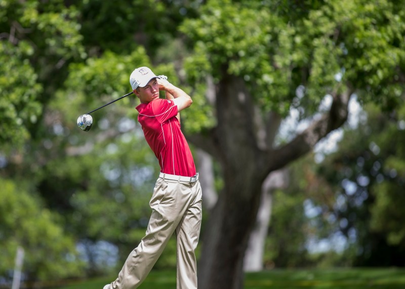 Sophomore Maverick McNealy (above) shot a red-hot final round score of 64 to take individual honors at The Prestige Tournament and propel Stanford to second place overall. (SHIRLEY PEFLEY/stanfordphoto.com)