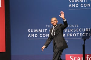 President Obama gave the keynote address at the White House Summit on Cybersecurity and Consumer Protection (KEVIN HSU/The Stanford Daily)