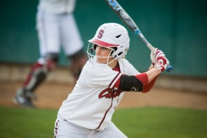 Senior outfielder Leah White (above) was honored as GoStanford.com's Student-Athlete of the Week for her .429 batting average in this weekend's Nike Invitational. (DON FERIA/isiphotos.com)
