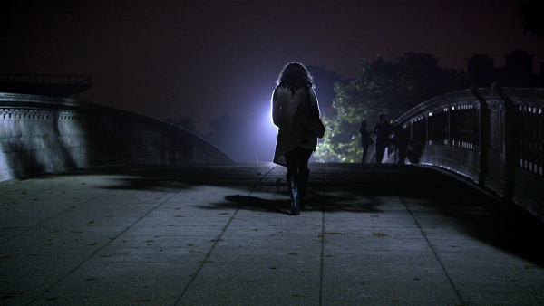 A woman on a college campus in "The Hunting Ground." Courtesy of RADiUS.
