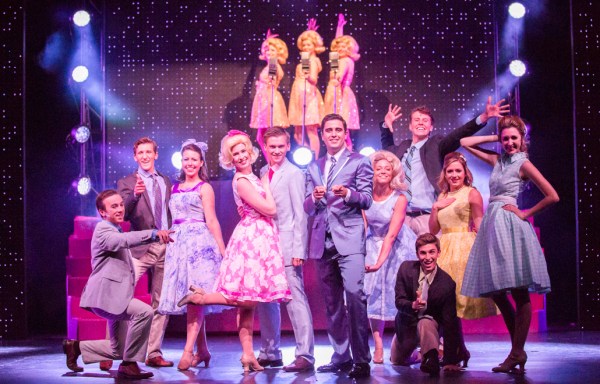 The cast of Ram's Head Theatrical Society's production of "Hairspray." (FRANK CHEN/The Stanford Daily)