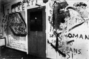 One previous instance of hateful graffiti occurred in 1991 in Donner. (RAJIV CHANDRASEKARAN/The Stanford Daily)