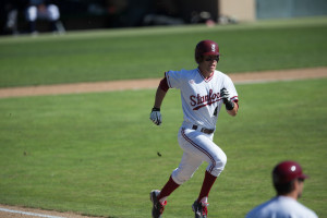 Junior Drew Jackson (above) has been one of Stanford's offensive weapons in conference play. He notches a .301 batting average, the second-best on the team. (FRANK CHEN/Stanfordphoto.com)