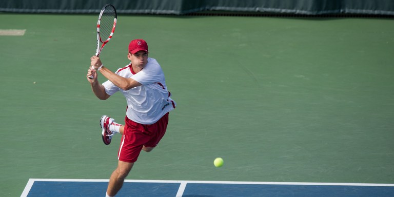 Robert Stineman, one of the team's two seniors, has had a memorable end to his collegiate career. Stanford won a share of the Pac-12 regular season title and have secured the No. 1 seed in the Pac-12 tournament this weekend. (DAVID BERNAL/isiphoto.com)