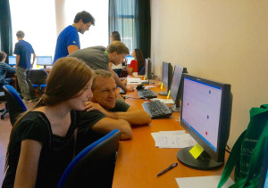 Chris McKeown, professor of Computer Science and Electrical Engineering, directs a program in Istanbul that teaches Turkish high school students the fundamentals of computer science. (Courtesy of Asena Gencel)