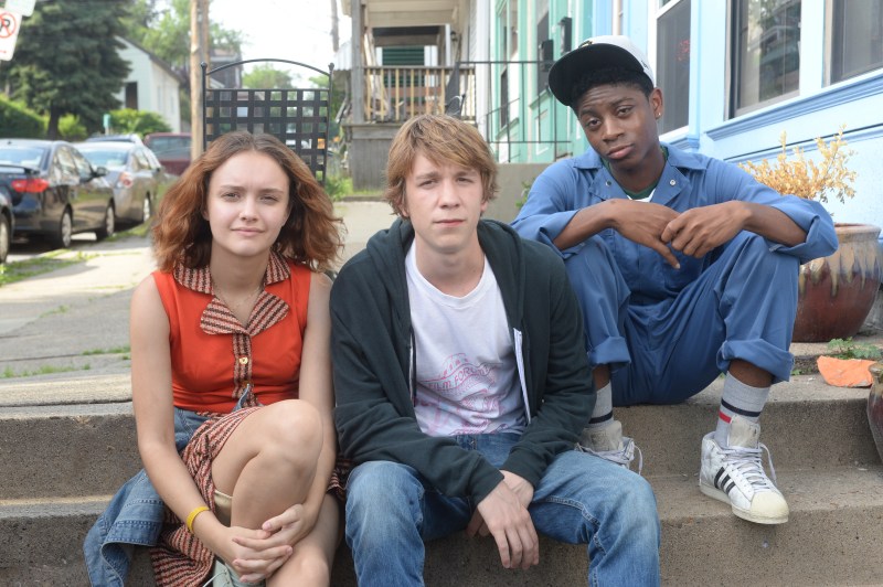 Olivia Cooke as Rachel, Thomas Mann as Greg, and RJ Cyler as Earl in "Me and Earl and the Dying Girl." (Courtesy of Anne Marie Fox, Twentieth Century Fox Film Corporation)