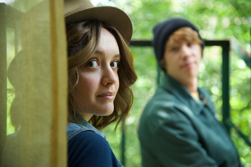 Olivia Cooke as Rachel and Thomas Mann as Greg in Me and Earl and the Dying Girl. (Courtesy of Anne Marie Fox, Twentieth Century Fox Film Corporation)