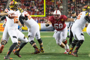 Santa Clara, CA - December 30, 2014: 2014 Foster Farms Bowl between the Stanford Cardinal and the Maryland Terrapins at Levi's Stadium.  Stanford defeated Maryland 45-21.