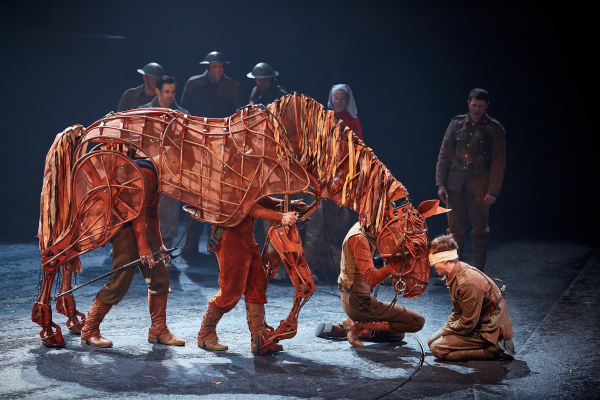 James Backway in "War Horse" at the New London Theatre. (Courtesy of Brinkhoff Mögenburg)