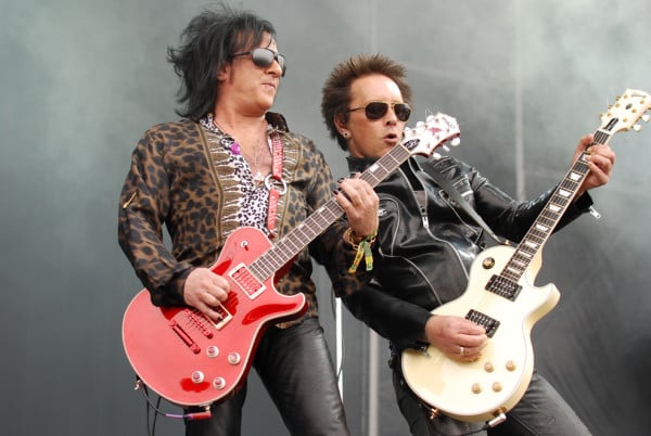 Guitarists Steven Stevens (right) and Billy Morrison (left). Steven Stevens has been playing with Billy Idol since Idols' eponymous debut album released in 1982. RAHIM ULLAH/The Stanford Daily