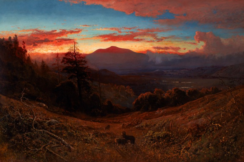 William Keith’s “Sunset on Mount Diablo." (Courtesy of Cantor Arts Center).