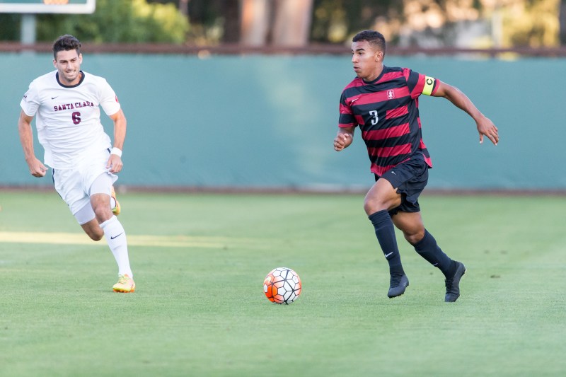 August 22, 2015, Stanford, CA:  Stanford Cardinal vs Santa Clara Broncos in a preseason game at at Laird Q. Cagan Stadium. The match ended in a 0-0 draw.
