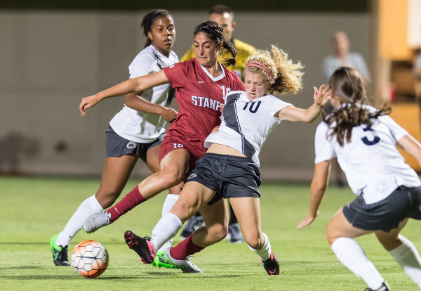 Stanford women's soccer lost its first game of the season against top-10 foe Penn State, but rebounded two days later with a win against Oklahoma. (DAVID BERNAL/isiphotos.com)