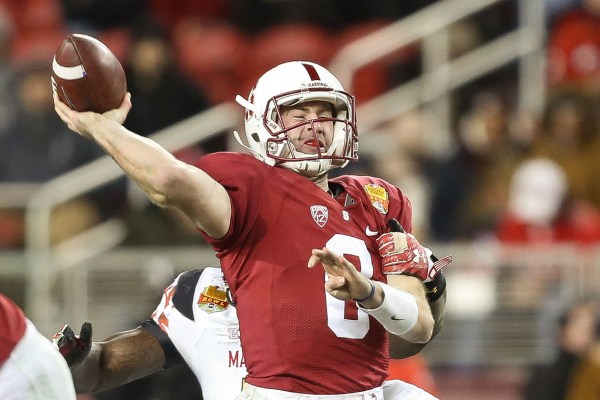 Kevin Hogan (above) begins his final year at Stanford coming off some impressive performances at the end of the 2014 season against Cal, UCLA and Maryland. He ended the season with 2,792 passing yards, an average of 214.8 yards per game. (DON FERIA/isiphotos.com)